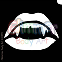 Picture of Vampire Kiss Stencil ( 1pc )