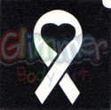 Picture of Ribbon Heart  Stencil - (1pc)