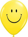 Picture of 5" Yellow Smile Face - Qualatex Balloon (100/bag)