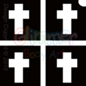 Picture of Mini Cross Stencil (4 in 1) - (1pc)