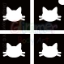 Picture of Mini Kitty Cat Stencil (4 in 1) - (1pc)