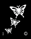 Picture of Basic - HD Stencil - Cascading Butterflies - B02 (4pc/pk)