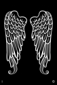 Picture of Elite - HD Stencil - Angel Wings - L09 (1pc/pk)