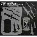 Picture of Tattoo Pro Stencil - Hourglass & Dagger (ATPS-118)