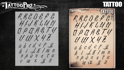 Picture of Tattoo Pro Stencil Font - Tattoo (ATPSF203)