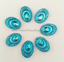 Picture of Big Peacock Gems - Blue - 13x18mm  (7 pc.) (SG-BP2)