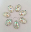 Picture of Big Peacock Oval Gems - Crystal - 13x18mm (7 pc.) (SG-BP3)