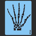 Picture of Skeleton Hand (SMALL) Stencil - SOBA-67