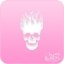 Picture of Pink Power Face Painting Stencil (1112) - Skull Flame