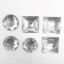 Picture of Jumbo Gems - Clear - From 1.75cm to 2x2cm (6 pcs.) (AG-C5)