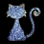 Picture of Cat - Sparkle Stencil (1pc)