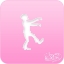 Picture of Pink Power Face Painting Stencil (1121) - Zombie