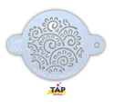 Picture of TAP 055 Face Painting Stencil - Henna Floral Swirls