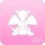 Picture of Pink Power Face Painting Stencil (1007) - Dragon