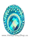 Picture of Big Peacock Gems - Blue - 13x18mm (20pk)