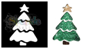 Picture of Christmas Tree - Sparkle Stencil (1pc)