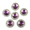 Picture of Double Round Gems - Purple - 16mm (6 pc.) (SG-DRP)