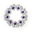 Picture of Double Heart Small Gems - Purple - 12mm (9 pc.) (SG-DHSP)
