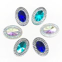 Picture of Double Oval Gems -  Frozen Set - 13x18mm (6 pcs) (AG-DO1)