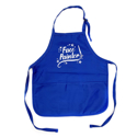 Picture of Face Painter - Medium Length Apron With Pouch - Royal Blue