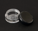 Picture of Empty Clear Jar w/ Black Lid - 5 ml