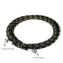 Picture of Braided Airbrush Hose - 1/8" Airbrush Fitting 1/8" Compressor Fitting (E1398) - 6ft (1.8m)