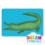 Picture of Alligator Glitter Tattoo Stencil - HP-1 (5pc pack)