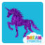 Picture of Magical Unicorn Glitter Tattoo Stencil - HP-99 (5pc pack)