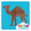 Picture of Camel Glitter Tattoo Stencil - HP-6 (5pc pack)
