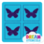 Picture of Mini 4 in 1 Butterfly Glitter Tattoo Stencil - HP-70 (5pc pack)