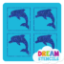 Picture of Mini 4 in 1 Dolphin Glitter Tattoo Stencil - HP-73 (5pc pack)