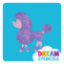 Picture of Poodle Glitter Tattoo Stencil - HP-82 (5pc pack)