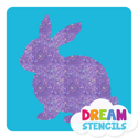 Picture of Bunny Glitter Tattoo Stencil - HP-86 (5pc pack)