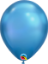 Picture of 7" Qualatex Chrome Blue round balloons - (100/bg)