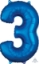 Picture of 26'' Mid-Size Shape Number 3 - Blue (1pc)