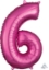 Picture of 26'' Mid-Size Shape Number 6 - Pink (1pc)
