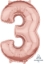 Picture of 26'' Mid-Size Shape Number 3 - Rose Gold (1pc)