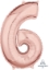 Picture of 26'' Mid-Size Shape Number 6 - Rose Gold (1pc)