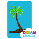 Picture of Single Palm Tree Glitter Tattoo Stencil - HP-150 (5pc pack)