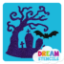 Picture of Haunted Tree with Bat Glitter Tattoo Stencil - HP-165 (5pc pack)