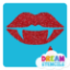 Picture of Vampire Lips Glitter Tattoo Stencil - HP-172 (5pc pack)