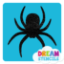 Picture of Big Spider Glitter Tattoo Stencil - HP-182 (5pc pack)