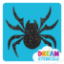 Picture of Tribal Spider Glitter Tattoo Stencil - HP-181 (5pc pack)