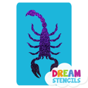 Picture of Scorpion -1  Glitter Tattoo Stencil - HP-203 (5pc pack)