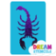 Picture of Scorpion -1  Glitter Tattoo Stencil - HP-203 (5pc pack)
