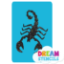Picture of Scorpion - 2  Glitter Tattoo Stencil - HP-204 (5pc pack)
