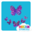 Picture of Assorted Butterflies Glitter Tattoo Stencil - HP-217 (5pc pack)