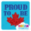 Picture of Proud To Be Canadian Glitter Tattoo Stencil - HP-223 (5pc pack)