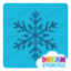 Picture of Sparkly Snowflake Glitter Tattoo Stencil - HP-243 (5pc pack)