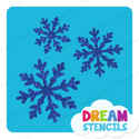 Picture of Snowflake Cluster Glitter Tattoo Stencil - HP-245 (5pc pack)